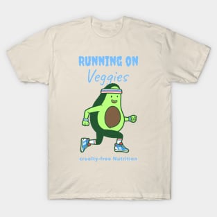 Vegan Avocado Runner Running T-Shirt